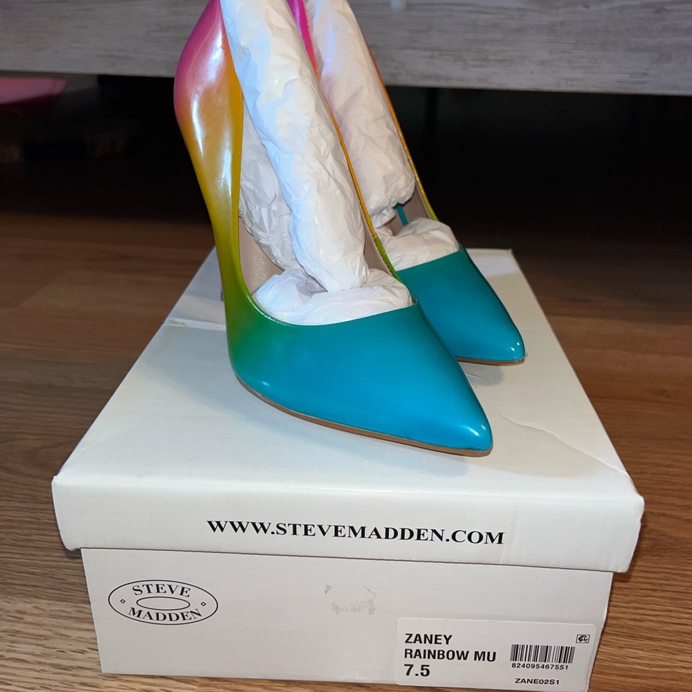 Steve Madden Rainbow Gradient Stilettos